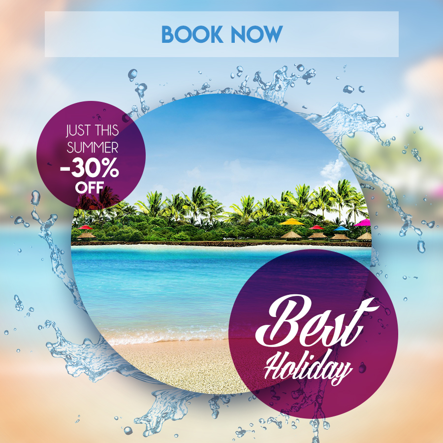 Banner advertising vacation